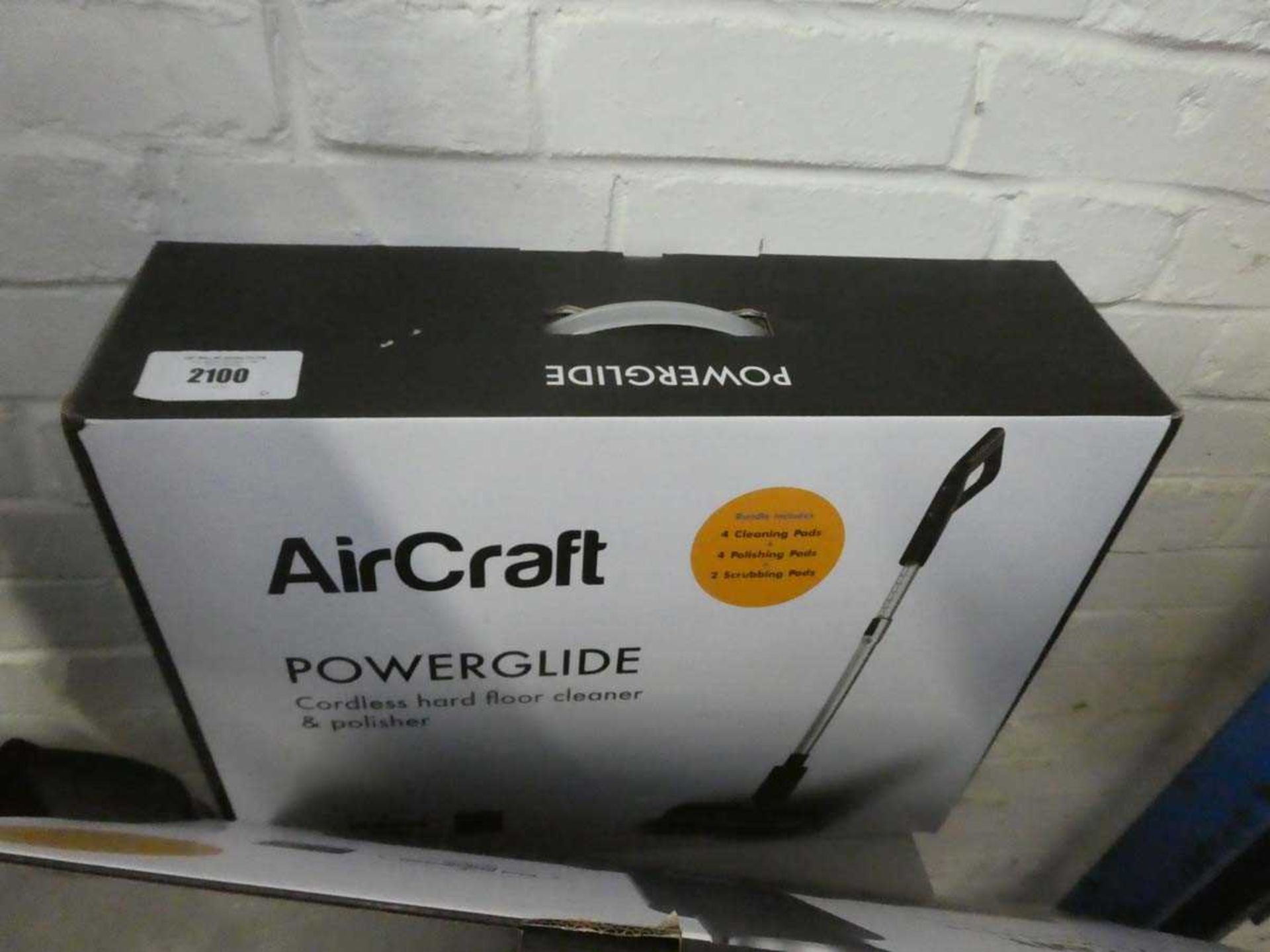 +VAT Boxed AirCraft PowerGlide cordless hard floor cleaner and polisher