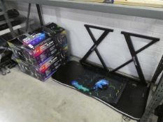 +VAT Disassembled X-Rocker gaming desk, together with 2 boxed X-Rocker Neo Motion chairs