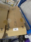 +VAT Boxed Dyson V8 Absolute cordless stick vacuum cleaner with battery, charger and accessories
