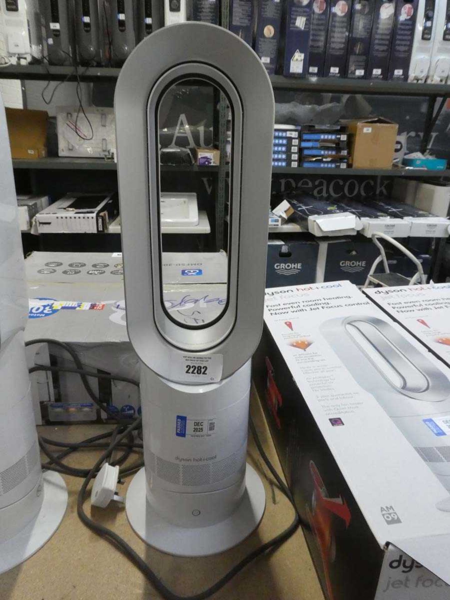 +VAT Dyson Hot+Cool Jet Focus tower fan, unboxed