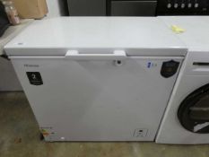 +VAT Hisense chest freezer in white
