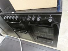 Beko 5 hob electric 4 door oven in black