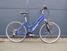 Mongoose Pro350 blue mountain bike