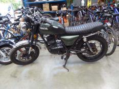 (LC19 RPV) 2019 Bullit Hunt S 125 motorbike in green, 125cc petrol, first registered 14/05/2019, MOT