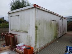 +VAT 30ft x 10ft metal clad site office with 2 internal rooms (office and kitchen areas) plus