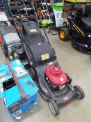 Honda HRX537 rotary self propelled mower with box