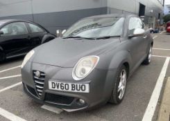 (DV60 BUO) 2011 Alfa Romeo Mito Veloce 3-door hatchback in white (grey-wrapped), 1368cc petrol, 6-
