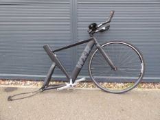 WX-R aluminium racing bike frame with front wheel assembly and PR Missile handle bars