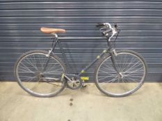 Grey unbranded town bike