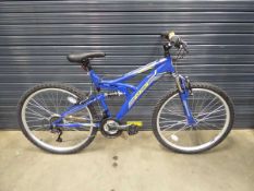Indie FS.1 blue dual suspension mountain bike
