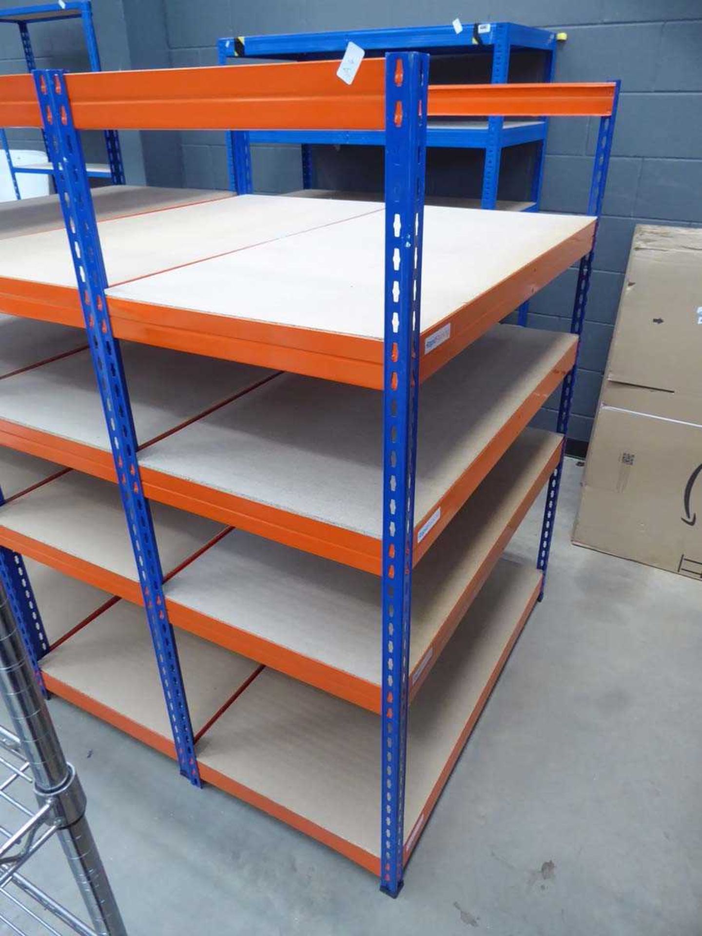 Orange Racking Tag { Choice of lots: 4362, 4363, 4364 } 4 tiered bay of orange and blue ...