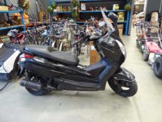 (LD14 LTK) 2014 Honda S-Wing FES 125 A-C moped in black, 125cc petrol, first registered 30/04/