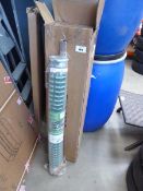 +VAT A fold up aluminium loading ramp and a roll of barrier fencing mesh with stakes