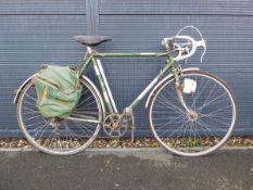 Dawes Galaxy green vintage town bike
