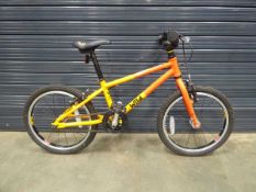 Wild orange and peach children's bicycle