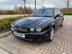 (AK09 DBY) 2009 Jaguar X-Type Sovereign D 4-door saloon in black, 2198cc diesel, 6-speed manual,
