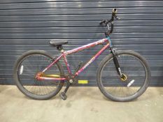 Hyperbikeco Jet Fuel multi-coloured downhill bike