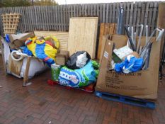 +VAT 3 pallets of loose swimming pools