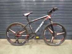 Laux Jack black and white superlight steel frame children's mountain bike