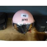 Sevs Pink motorcycle helmet