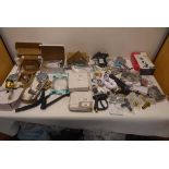 +VAT Selection of plumbing items to include taps, pipe connectors, a flush valve, shower heads,