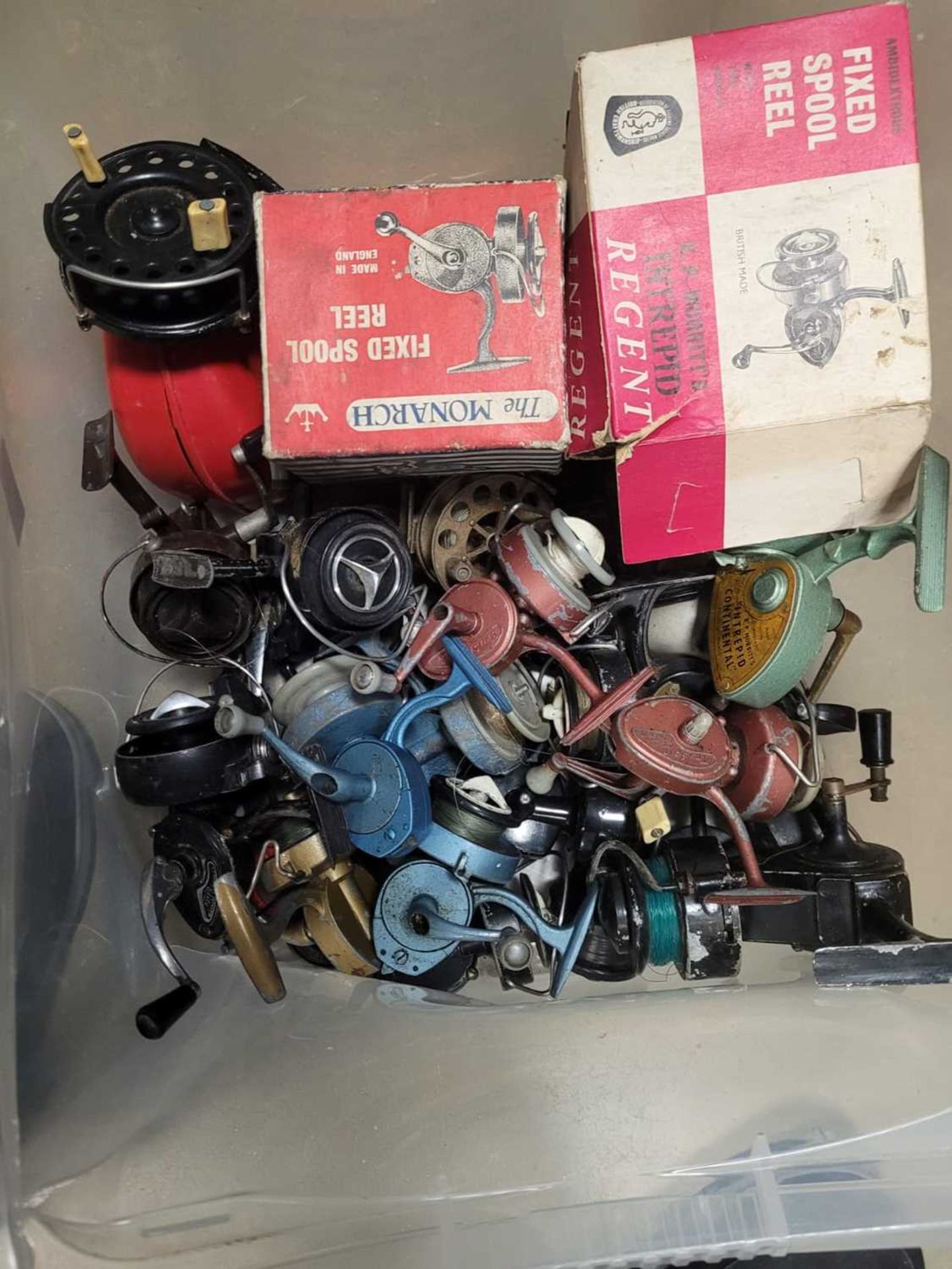 Cage containing a quantity of fishing tackle to contain mostly reels - Image 3 of 3