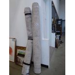 +VAT Silver and beige floral carpet