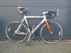 White & black Viking race bike with lightweight aluminium frame