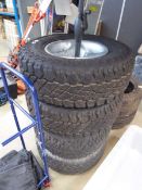 4x 16" alloy wheels with assorted tyres