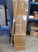 +VAT Assortment of items to include 1 small boxed wall shelf, another larger similar, boxed single