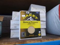 8 packs of Oakey general purpose sandpaper, 5 in a single pack