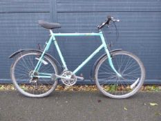 Raleigh Reynolds 501 mint green bike