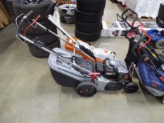 Al-ko silver 470 BRE rotary self propelled mower with box