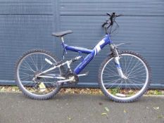Apollo Excel Blue dual suspension mountain bike