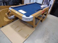+VAT Riley snooker table with dart board under together with a bag of accessories to include