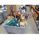 +VAT Box of loose Shark steam mops, vacuum attachments etc Box not included