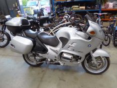 (KF51 YVK) 2001 BMW R 1150 RT motorcycle in silver, petrol, 6 speed manual, first registered 29/09/