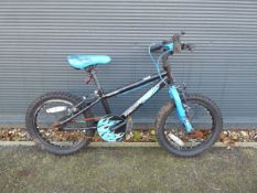 Firecracker black and blue children's bicycle