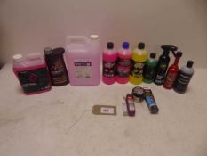 +VAT Selection of car cleaning and repair products to include Mannol engine oil. bottles of snow