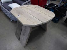 Wooden garden table