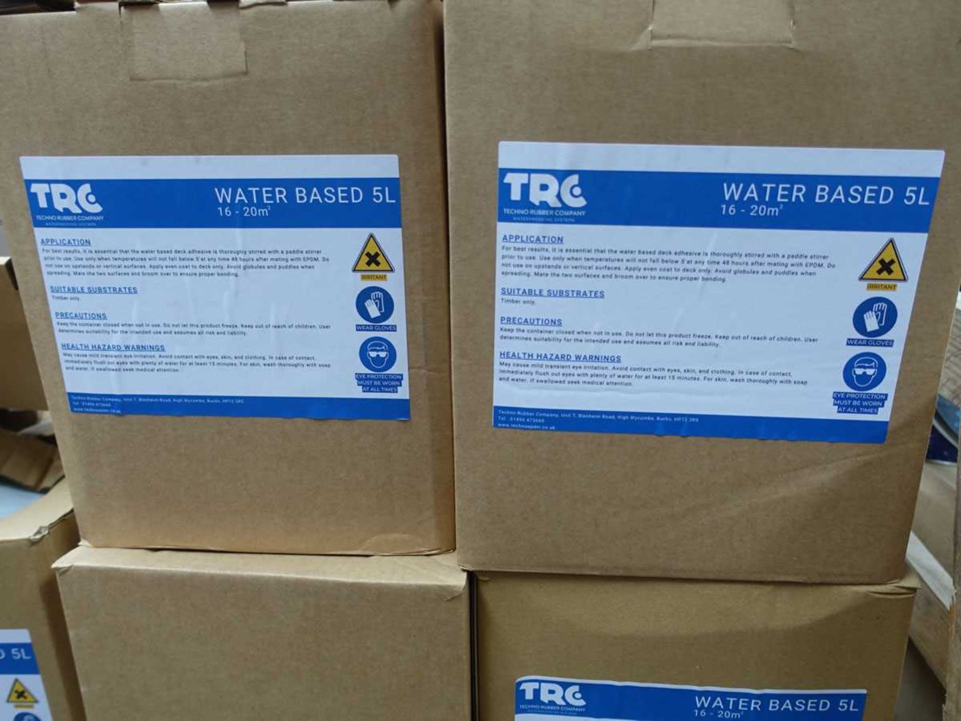 +VAT Pallet of various roofing adhesive and fluids by Cromar, TRG and others - Image 3 of 4