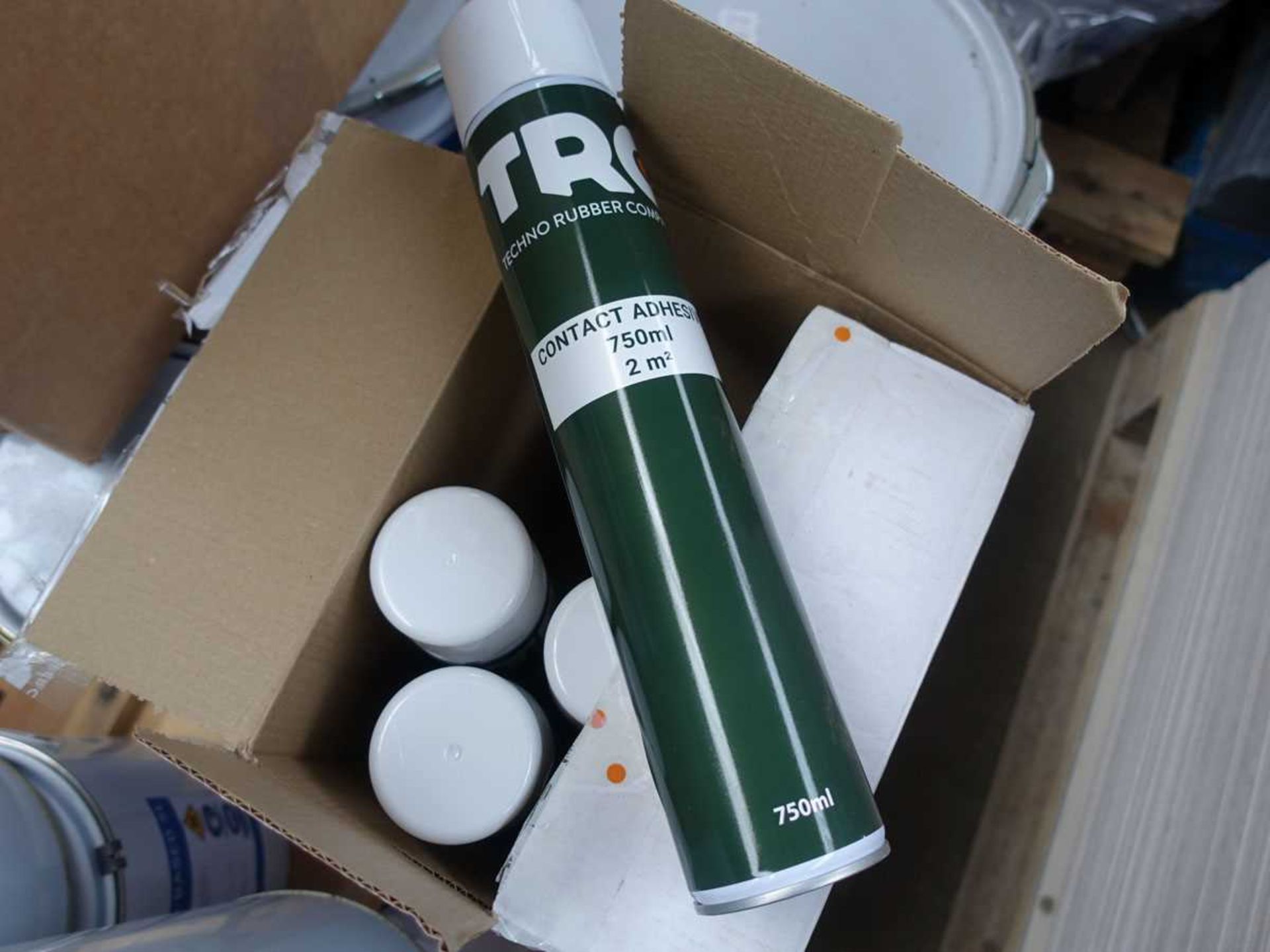 +VAT Pallet of various 2.5L, 5L and larger cans of TRG water based decking adhesive and other - Image 4 of 7