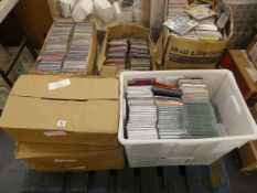 Pallet of assorted CDs including Jon Bon Jovi, Boss Hog, Rolling Stones, Lemonheads, Deparche Mode