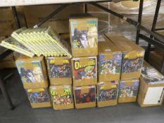 Twelve boxes of Manga/animation DVDs including Machine Robo, Negadon, Munto etc. Please note that