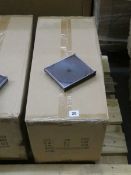 Box of 4-way black CD trays Please note that all lots in this sale have been kept in storage