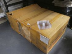 Three boxes of SJB Standard Flip transparent CD cases Please note that all lots in this sale have