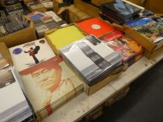 Large group of LPs and 12 inch singles including Defisis/Blade: It's Like that, Novillero: A