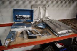 Various aluminium sections of work in progress