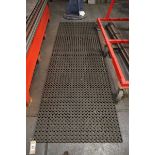 4x sections and various offcuts of rubber safety flooring
