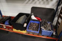 4x boxes of miscellaneous machinery parts, work in progress and sundries